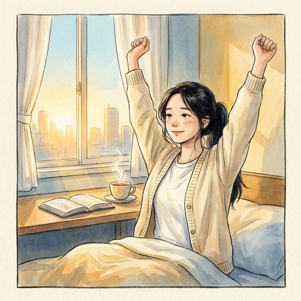清晨蜕变